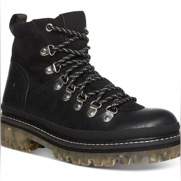 COOL PLANET BY STEVE MADDEN Bunii Womens Faux Leather Ankle Boots Sz 7.5 - Picture 1 of 8